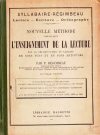 Cover For L'enseignement de la Lecture