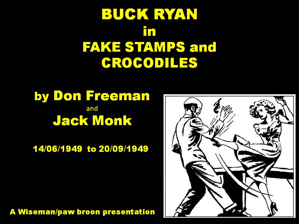 Book Cover For Buck Ryan 38 - Fake Stamps and Crocodiles