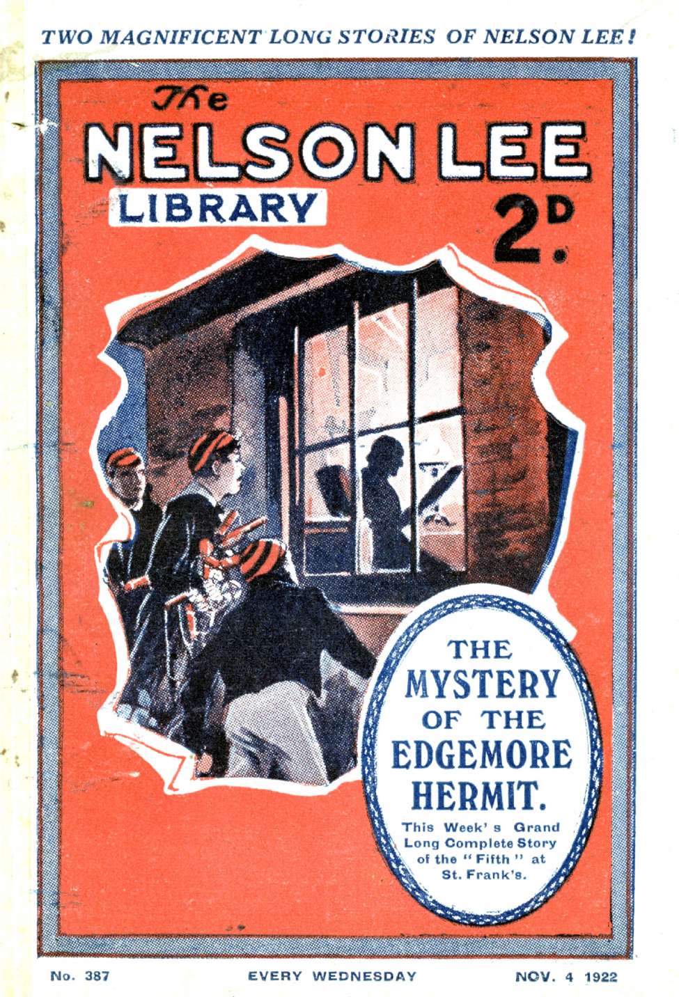 Book Cover For Nelson Lee Library s1 387 - The Mystery of the Edgemore Hermit