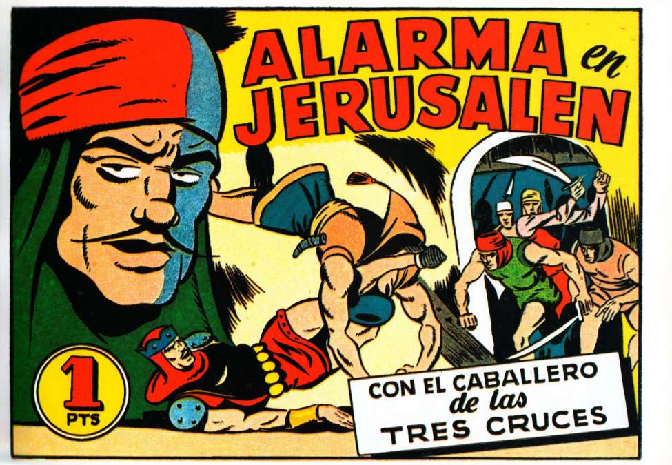 Comic Book Cover For El Caballero de las Tres Cruces 5 - Alarma en Jerusalen