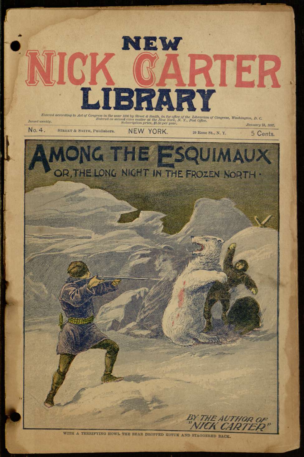 Book Cover For Nick Carter Weekly 4 - Among the Esquimaux