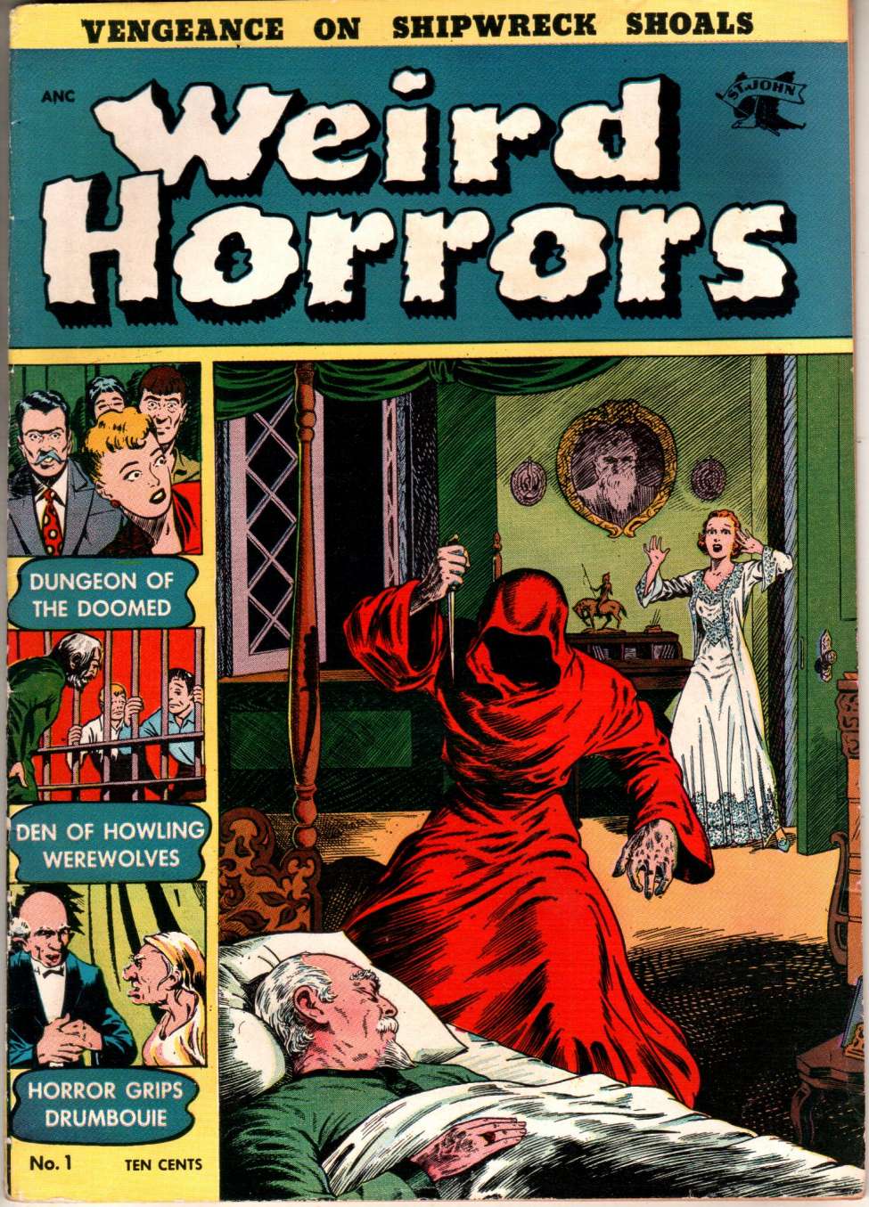 Comic Book Cover For Weird Horrors 1