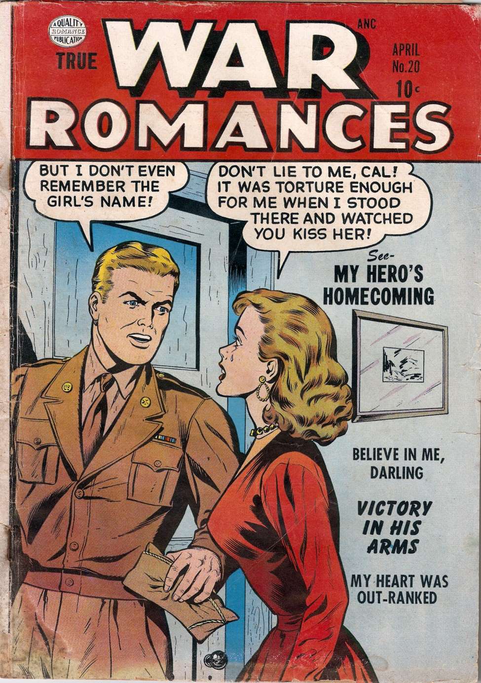 Comic Book Cover For True War Romances 20