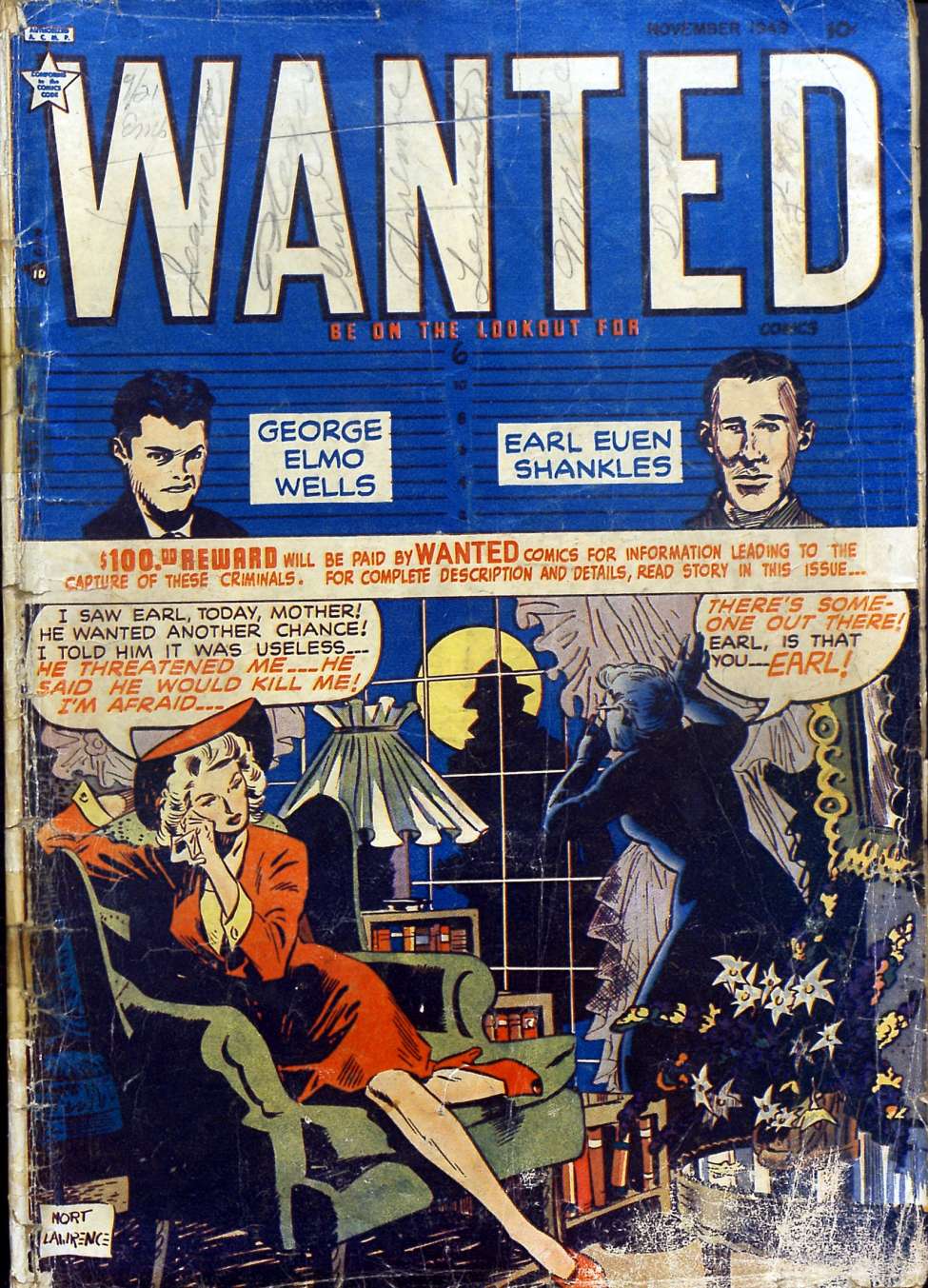 Comic Book Cover For Wanted Comics 23 - Version 1