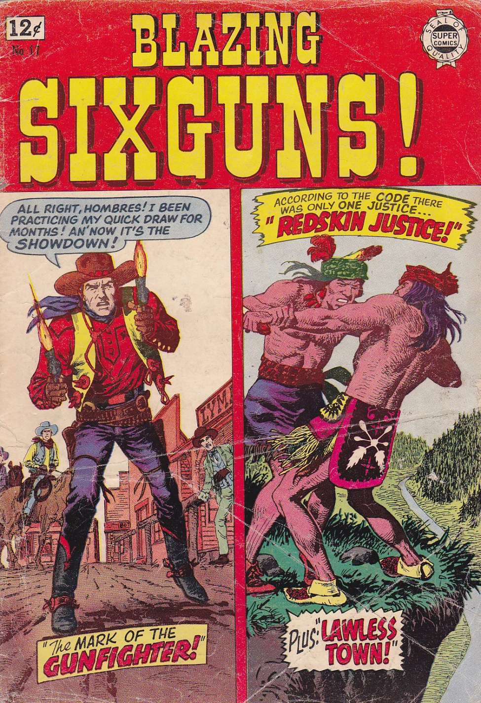 Comic Book Cover For Blazing Sixguns 17
