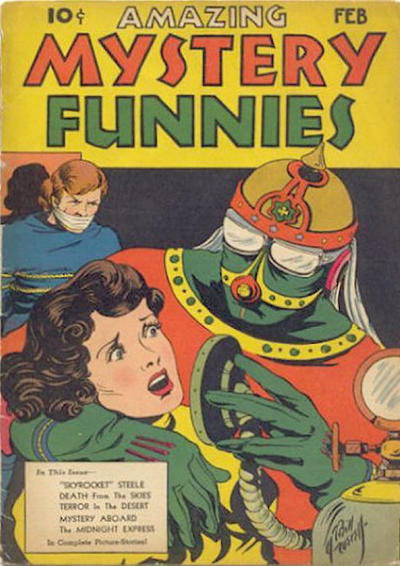 Book Cover For Amazing Mystery Funnies 6 (v2 2)