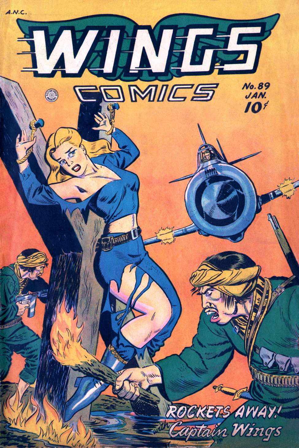 Comic Book Cover For Wings Comics 89