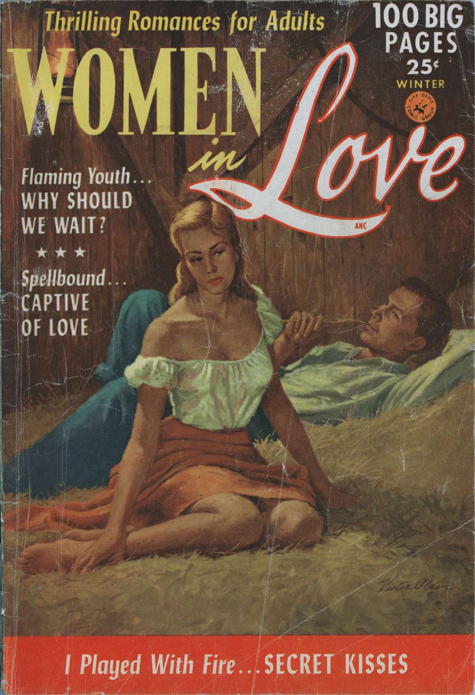 Comic Book Cover For Women in Love