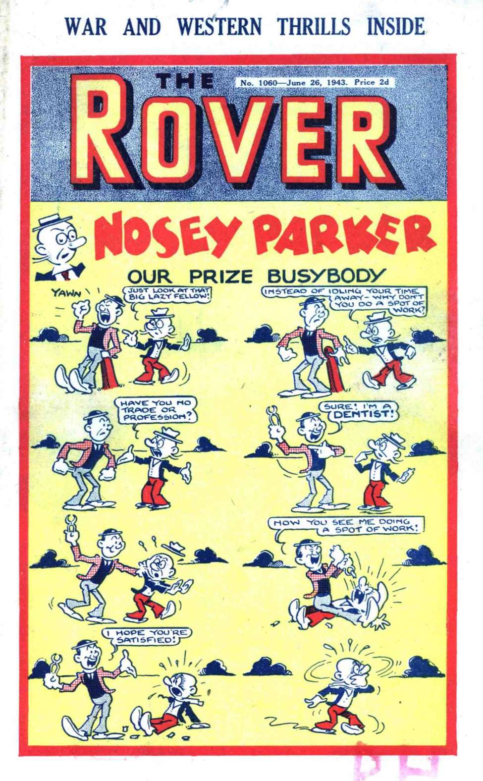 Comic Book Cover For The Rover 1060