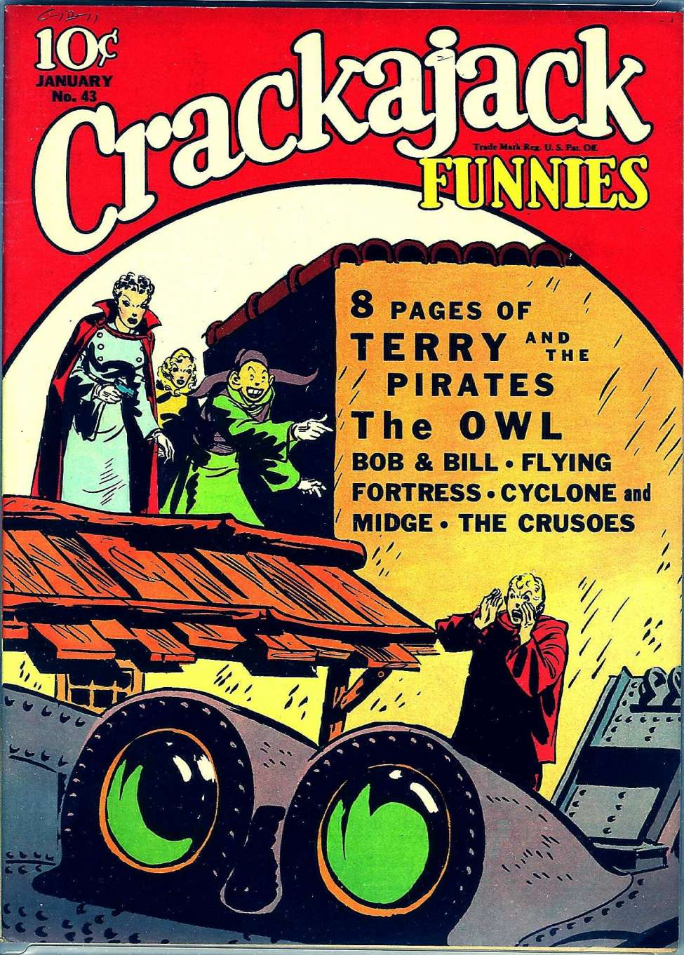 Comic Book Cover For Crackajack Funnies 43