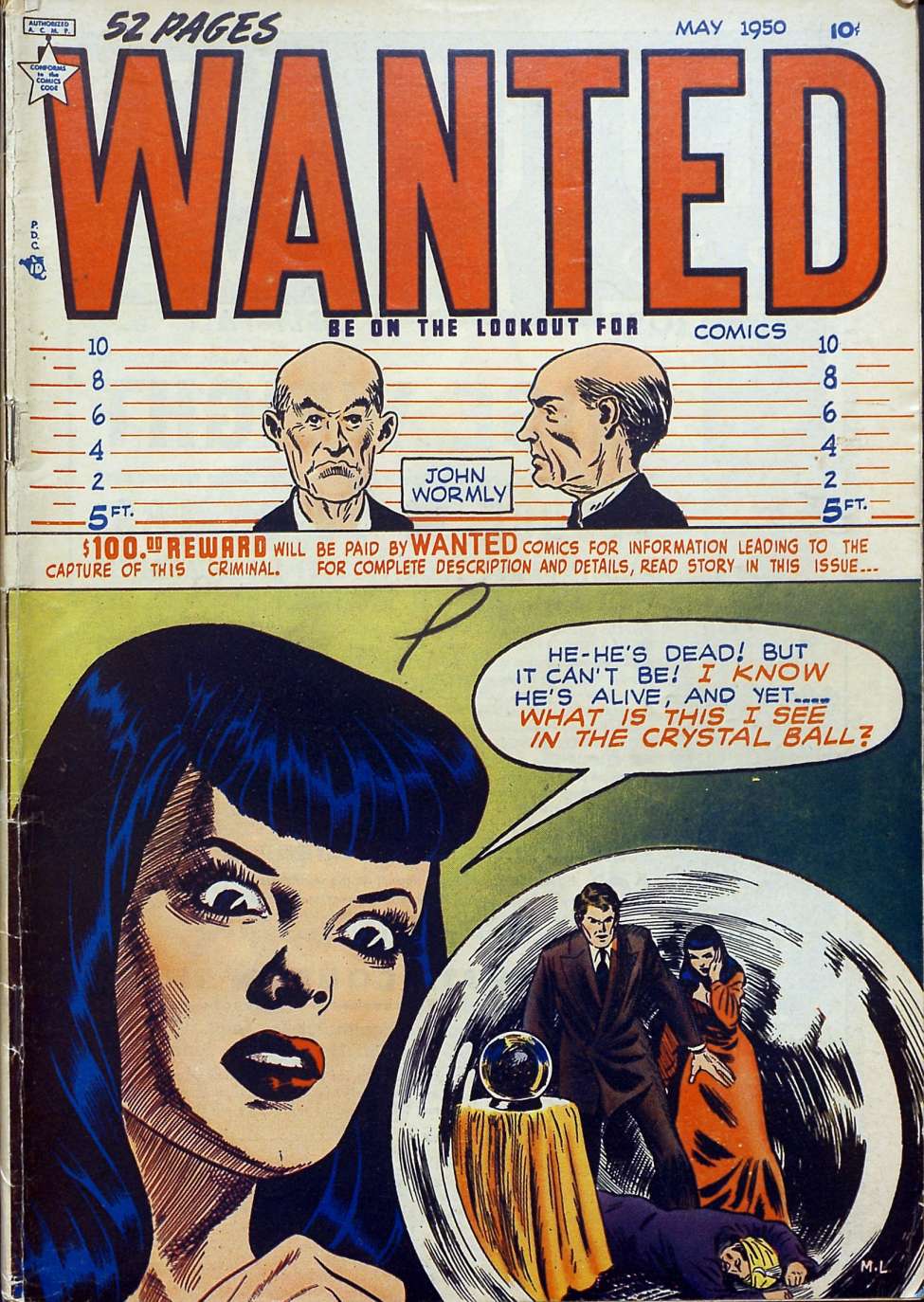 Book Cover For Wanted Comics 26