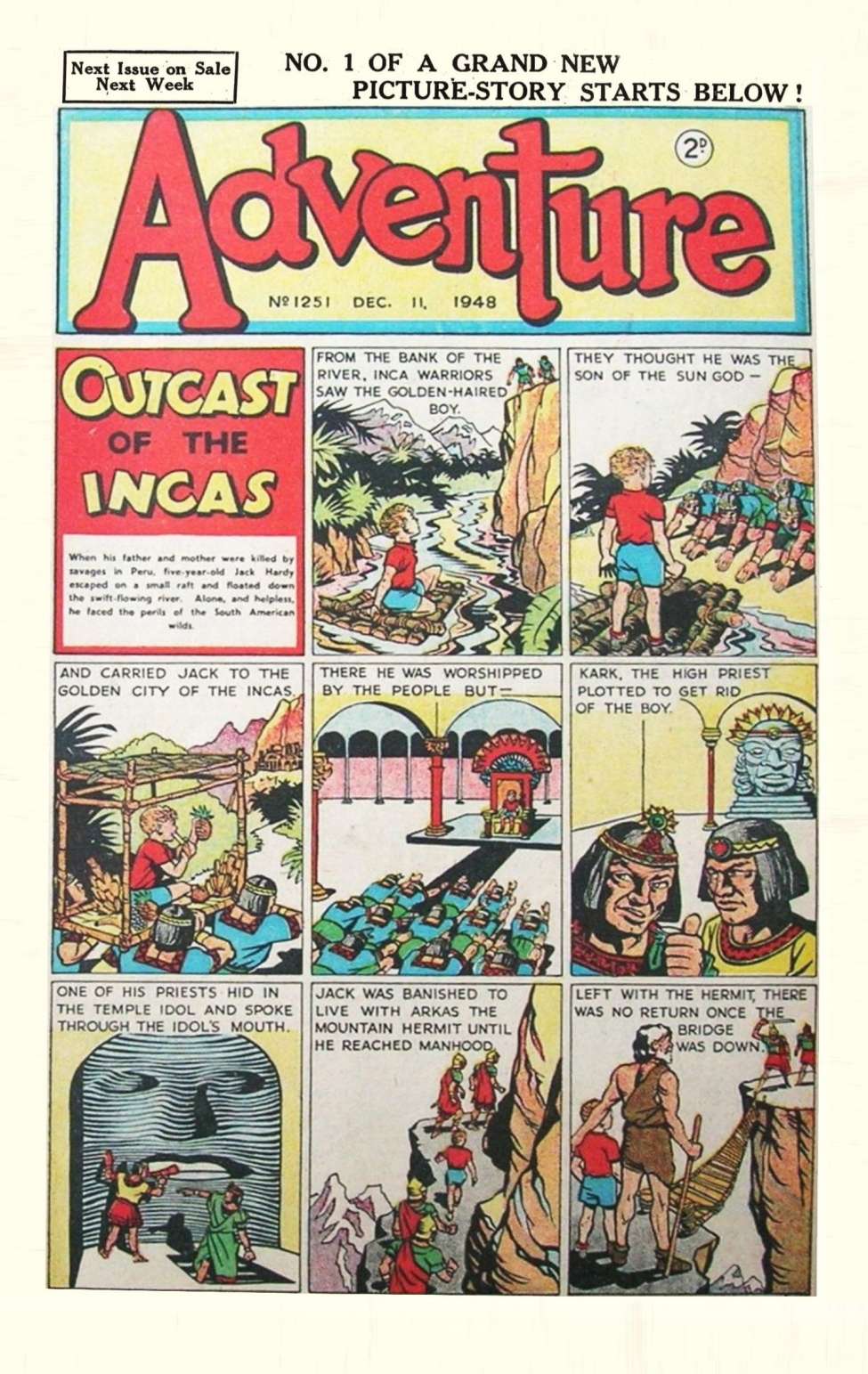 Comic Book Cover For Adventure 1251