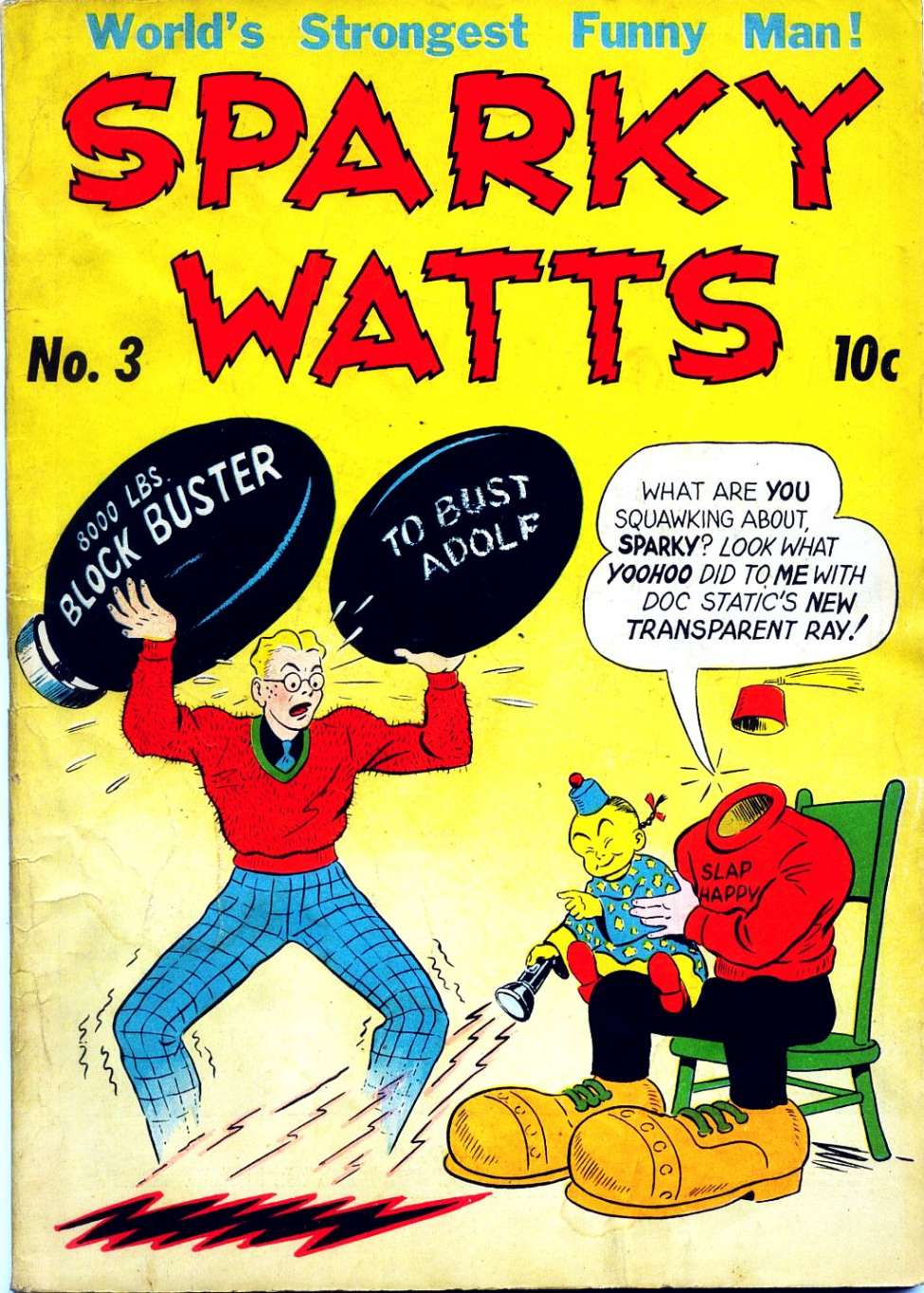 Comic Book Cover For Sparky Watts 3
