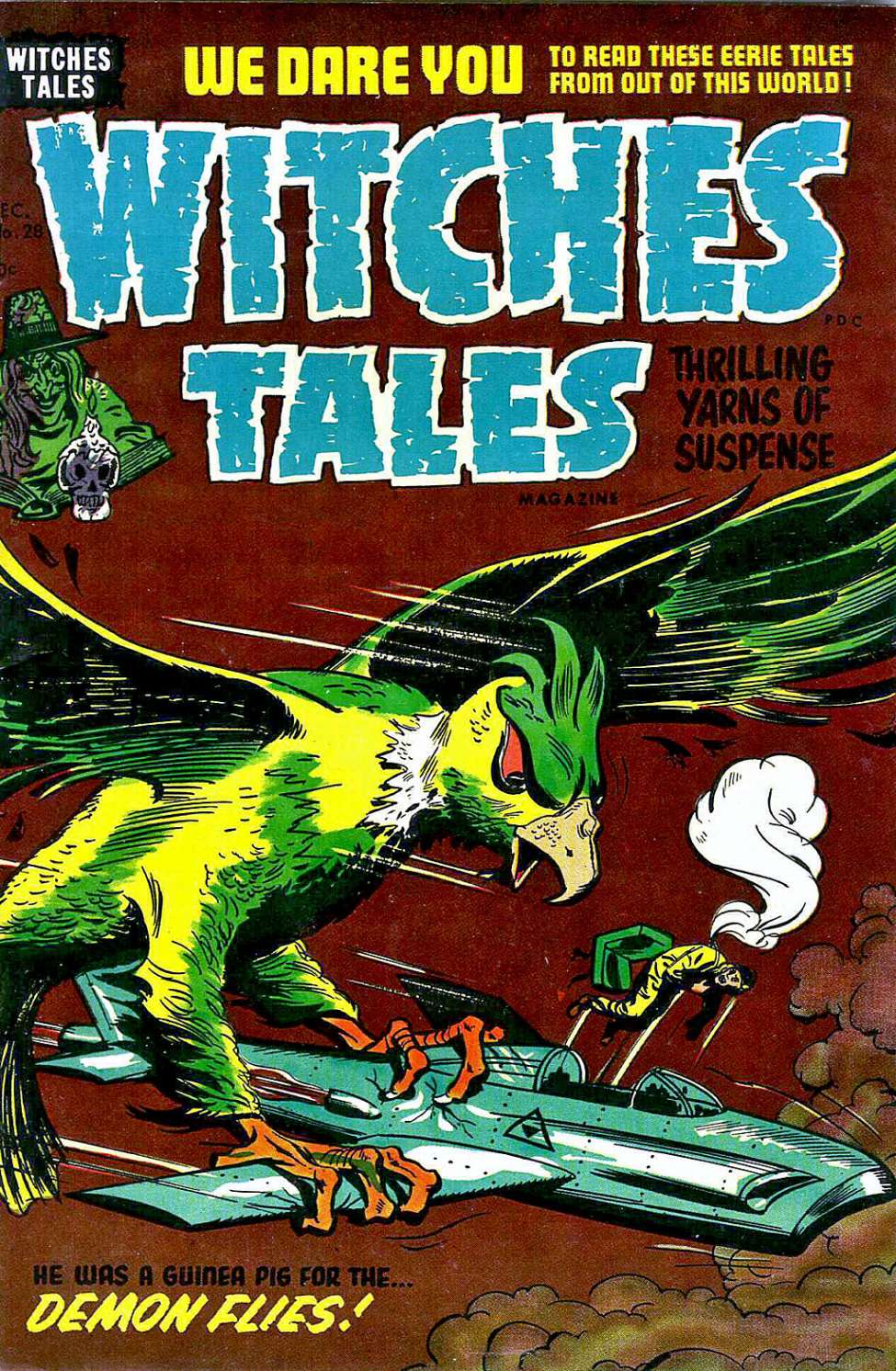 Comic Book Cover For Witches Tales 28