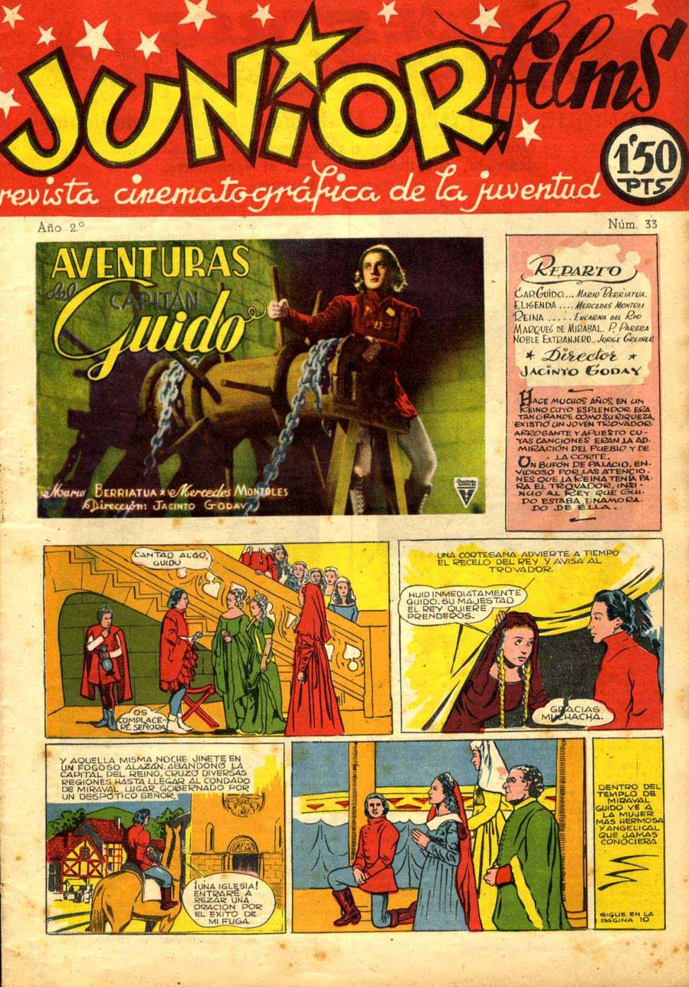 Comic Book Cover For Junior Films 33 Aventuras del Capitán Guido