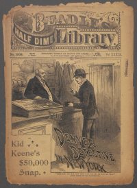 Large Thumbnail For Beadle's Half Dime Library 1008 - The Denver Detective in New York