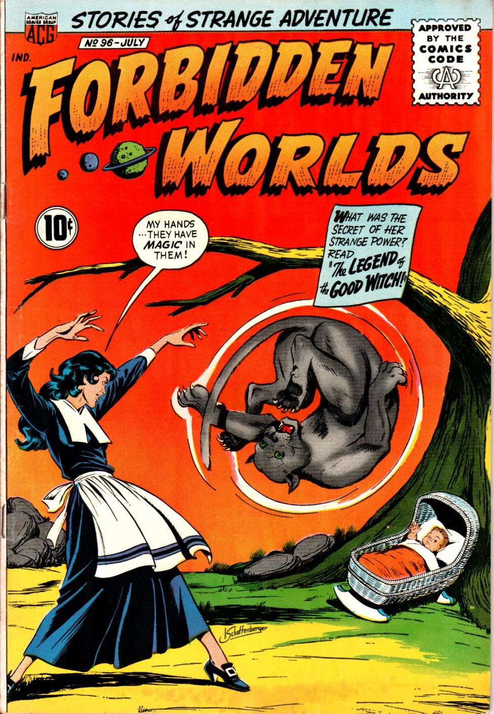 Comic Book Cover For Forbidden Worlds 96