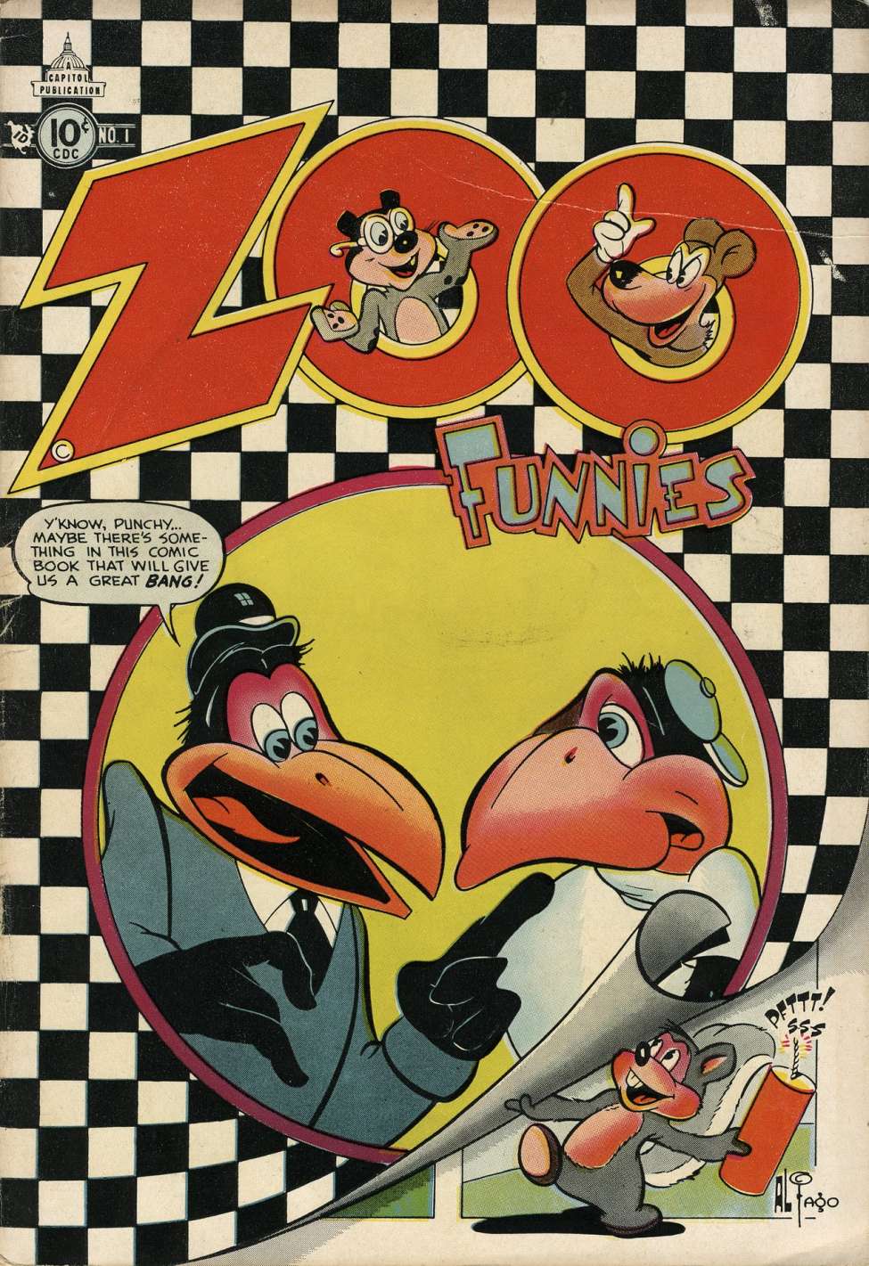 Comic Book Cover For Zoo Funnies v2 1