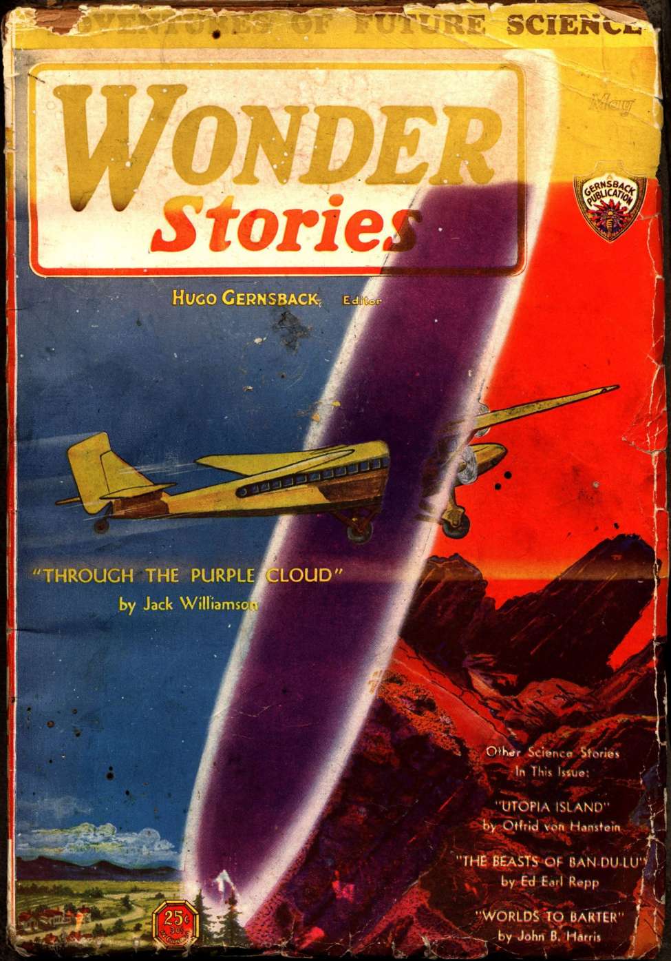 Comic Book Cover For Wonder Stories v2 12 - Utopia Island - Otfrid von Hanstein