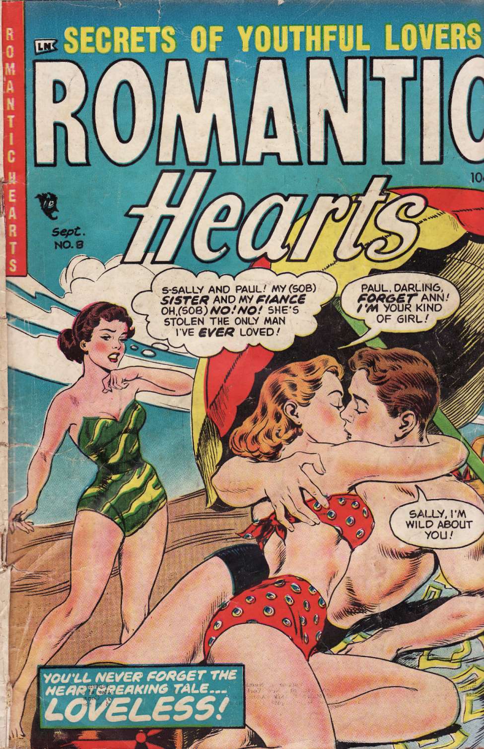 Comic Book Cover For Romantic Hearts v2 8 - Version 1