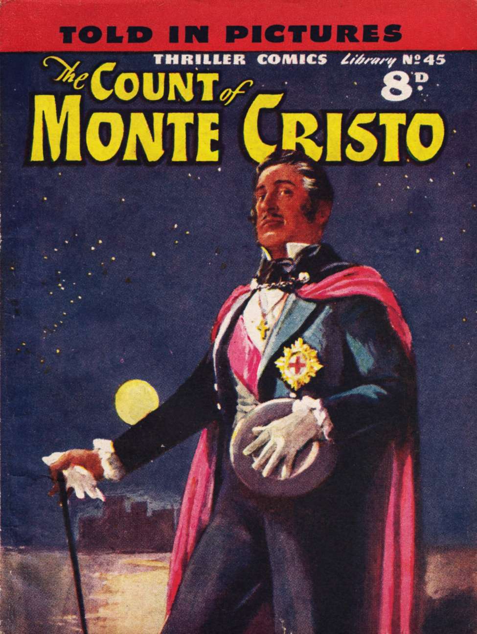 Book Cover For Thriller Comics Library 45 - Count of Monte Cristo