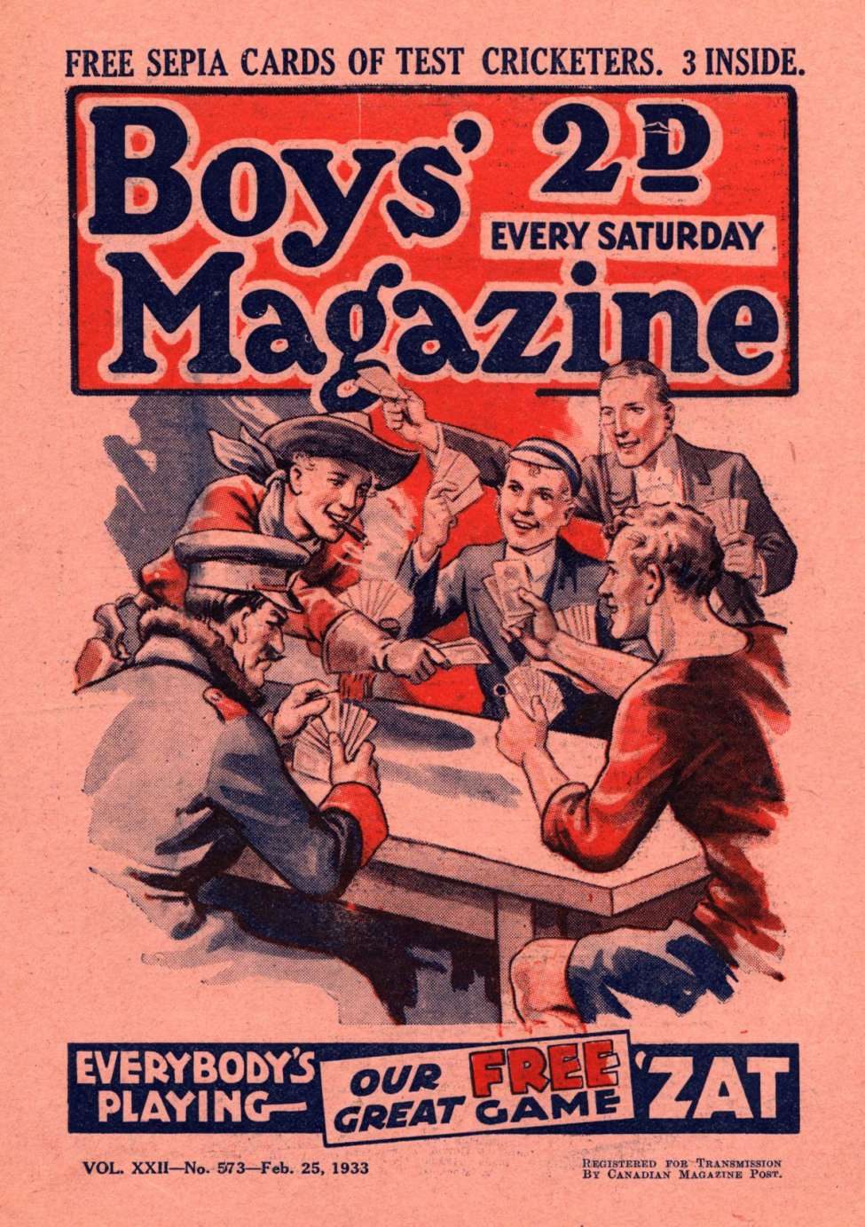Book Cover For Boys' Magazine 573