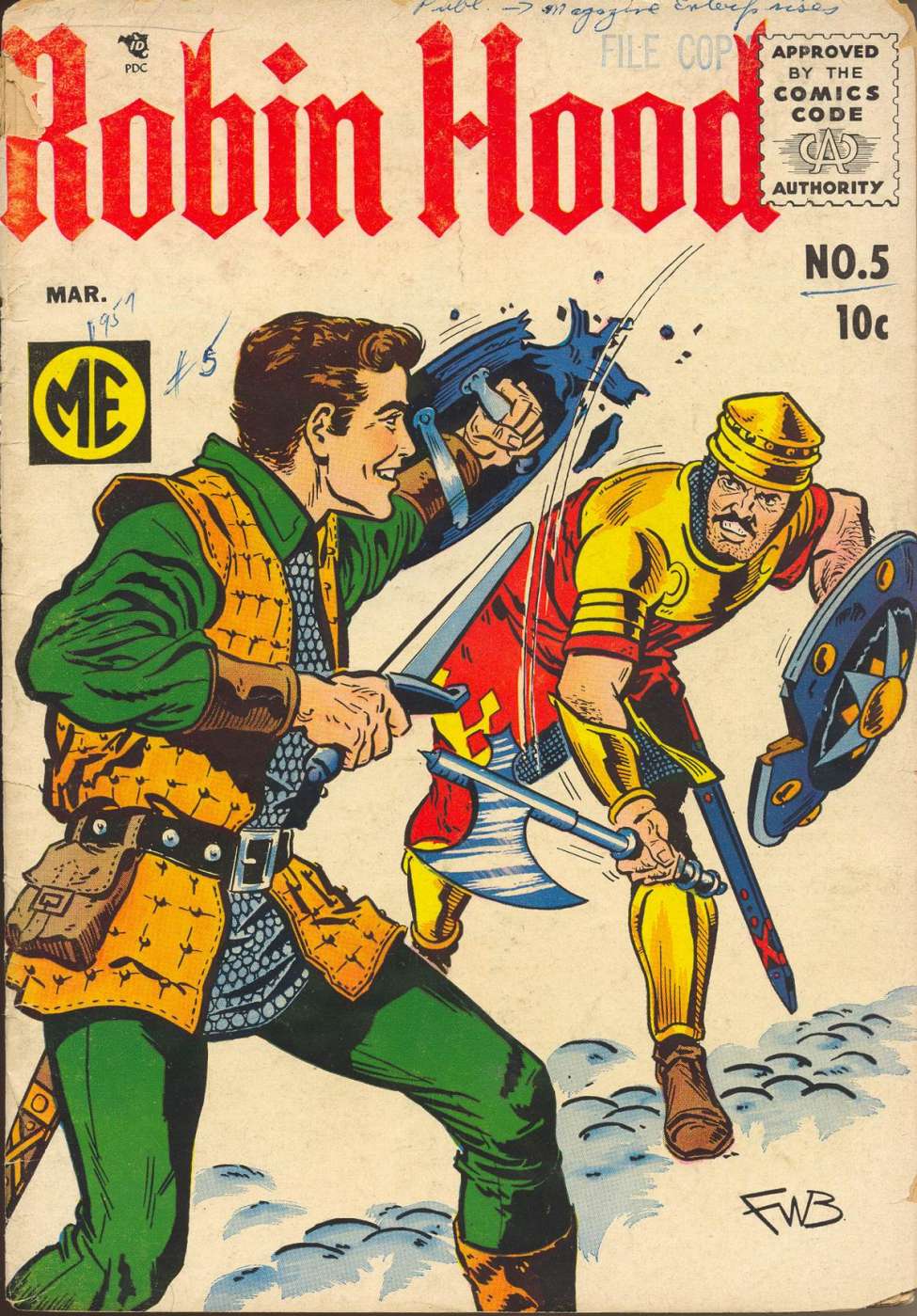 Comic Book Cover For Robin Hood 5
