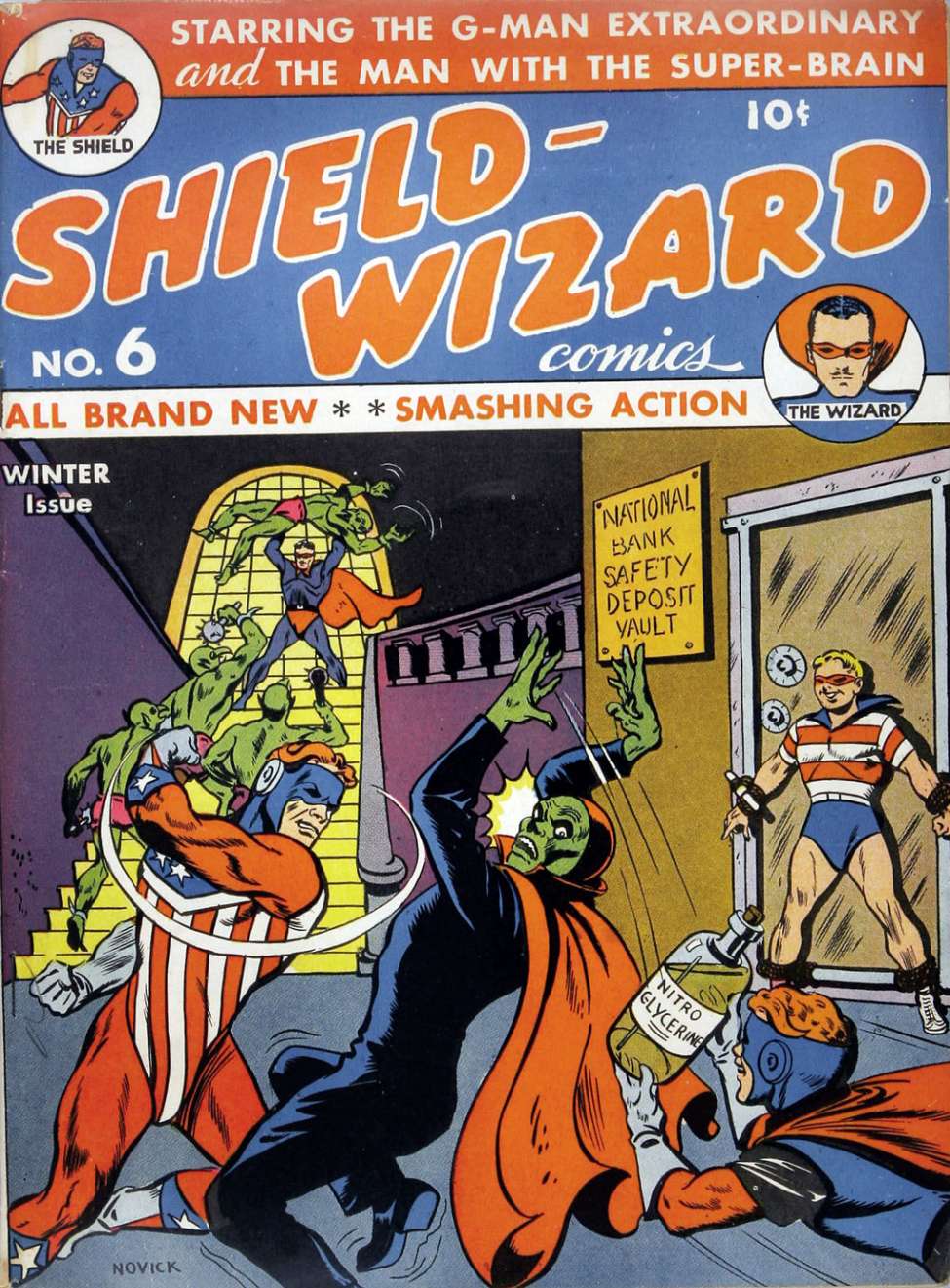 Comic Book Cover For Shield Wizard Comics 6