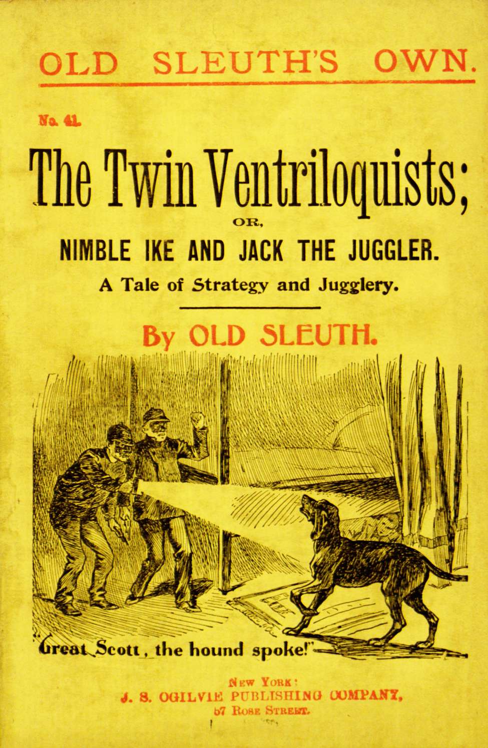 Comic Book Cover For Old Sleuth's Own 41 The Twin Ventriloquists