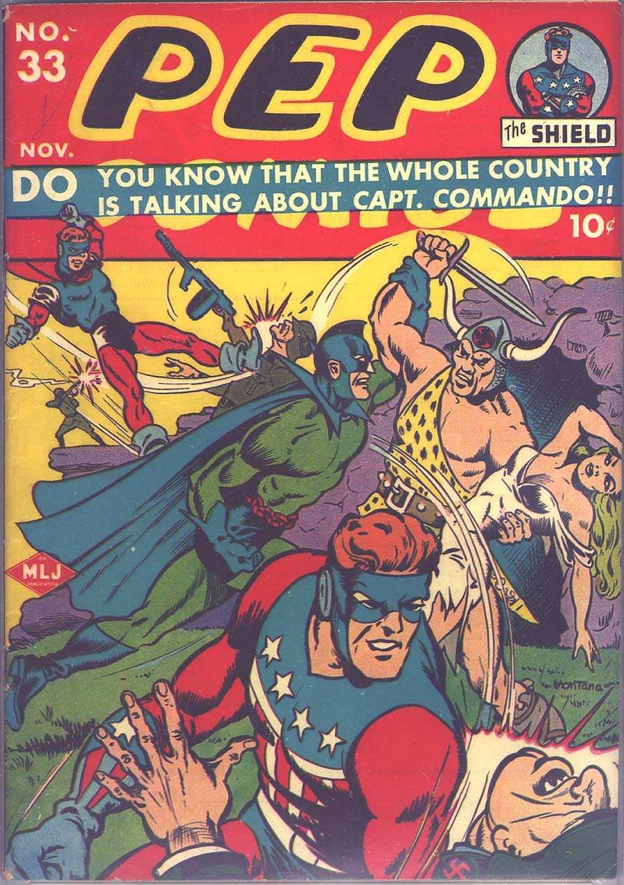 Book Cover For Pep Comics 33