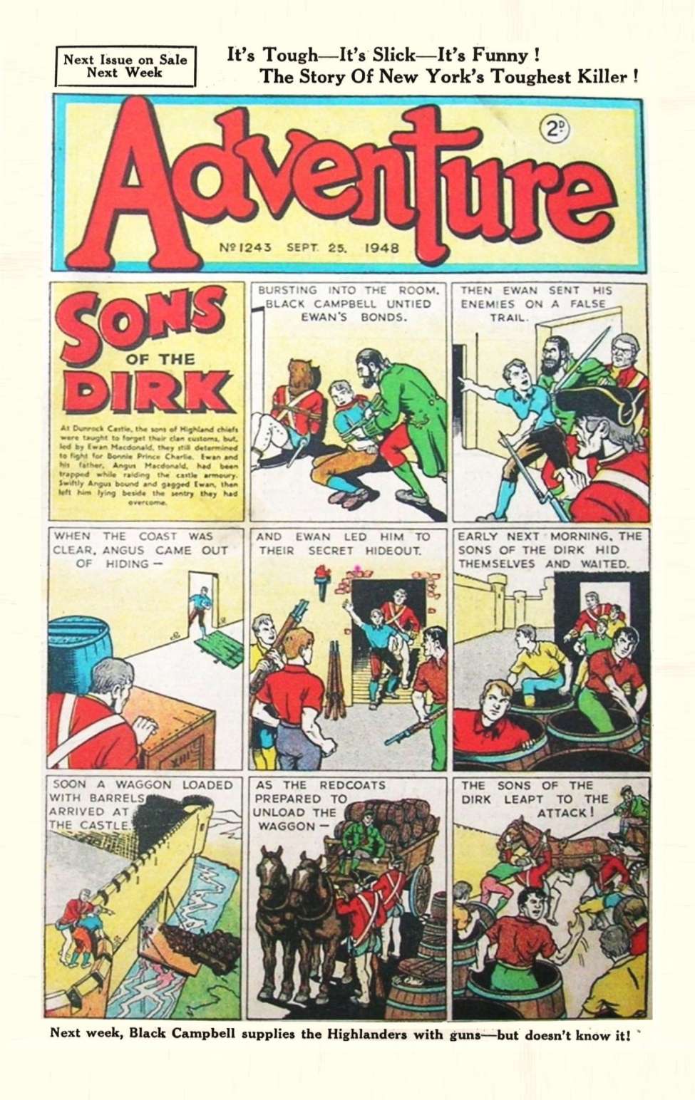 Comic Book Cover For Adventure 1243