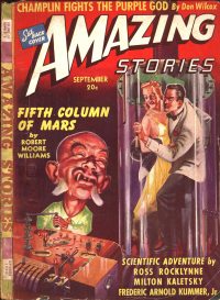 Large Thumbnail For Amazing Stories v14 9 - Fifth Column of Mars - Robert Moore Williams