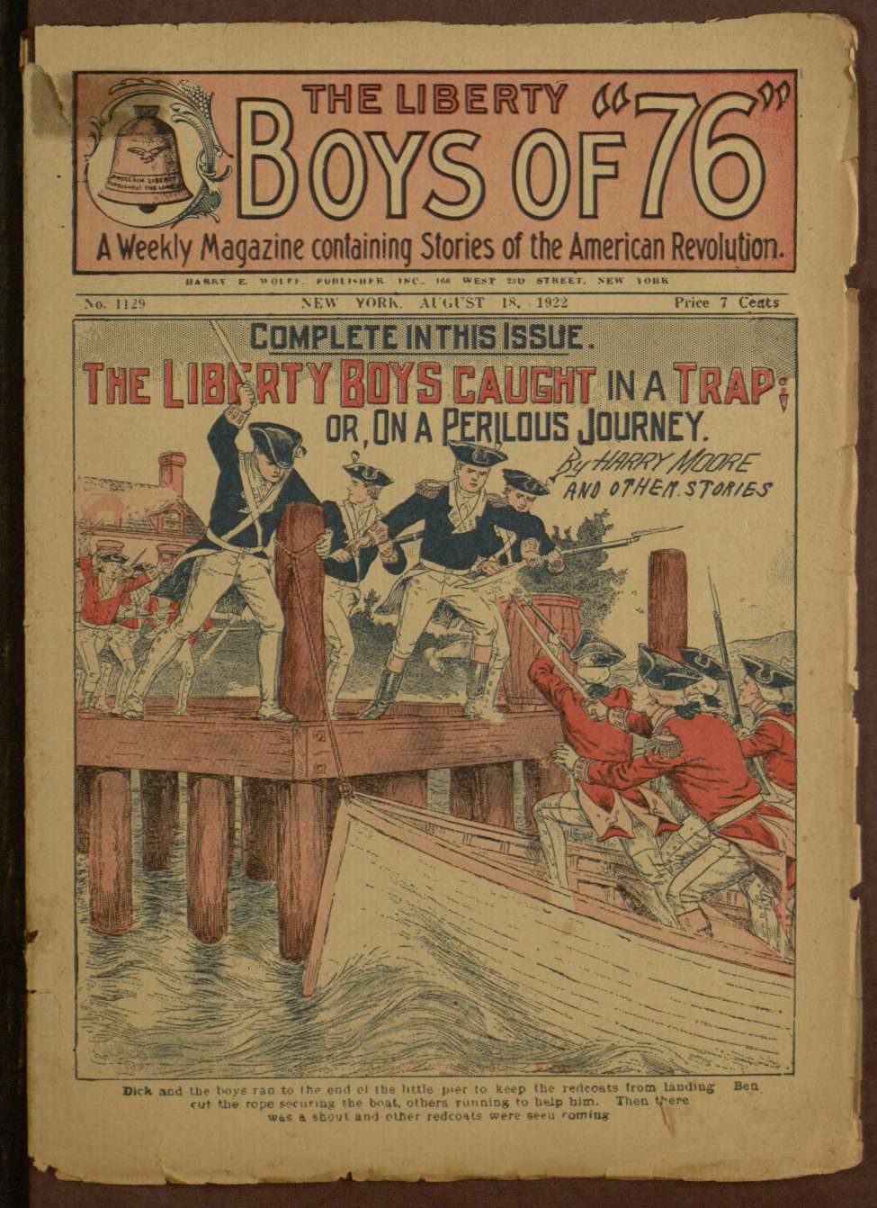 Book Cover For The Liberty Boys of 76 1129 - The Liberty Boys Caught in a Trap