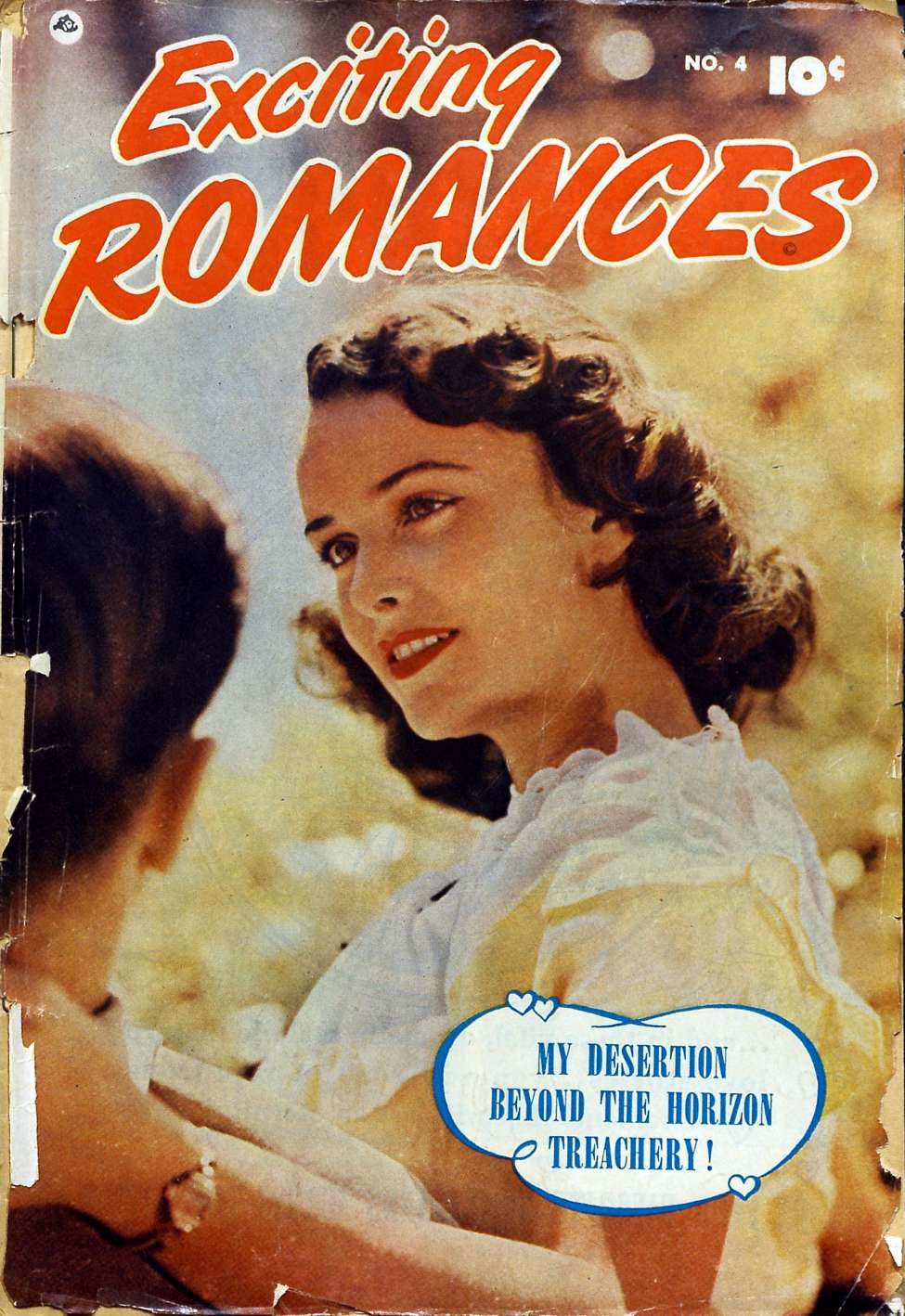Comic Book Cover For Exciting Romances 4