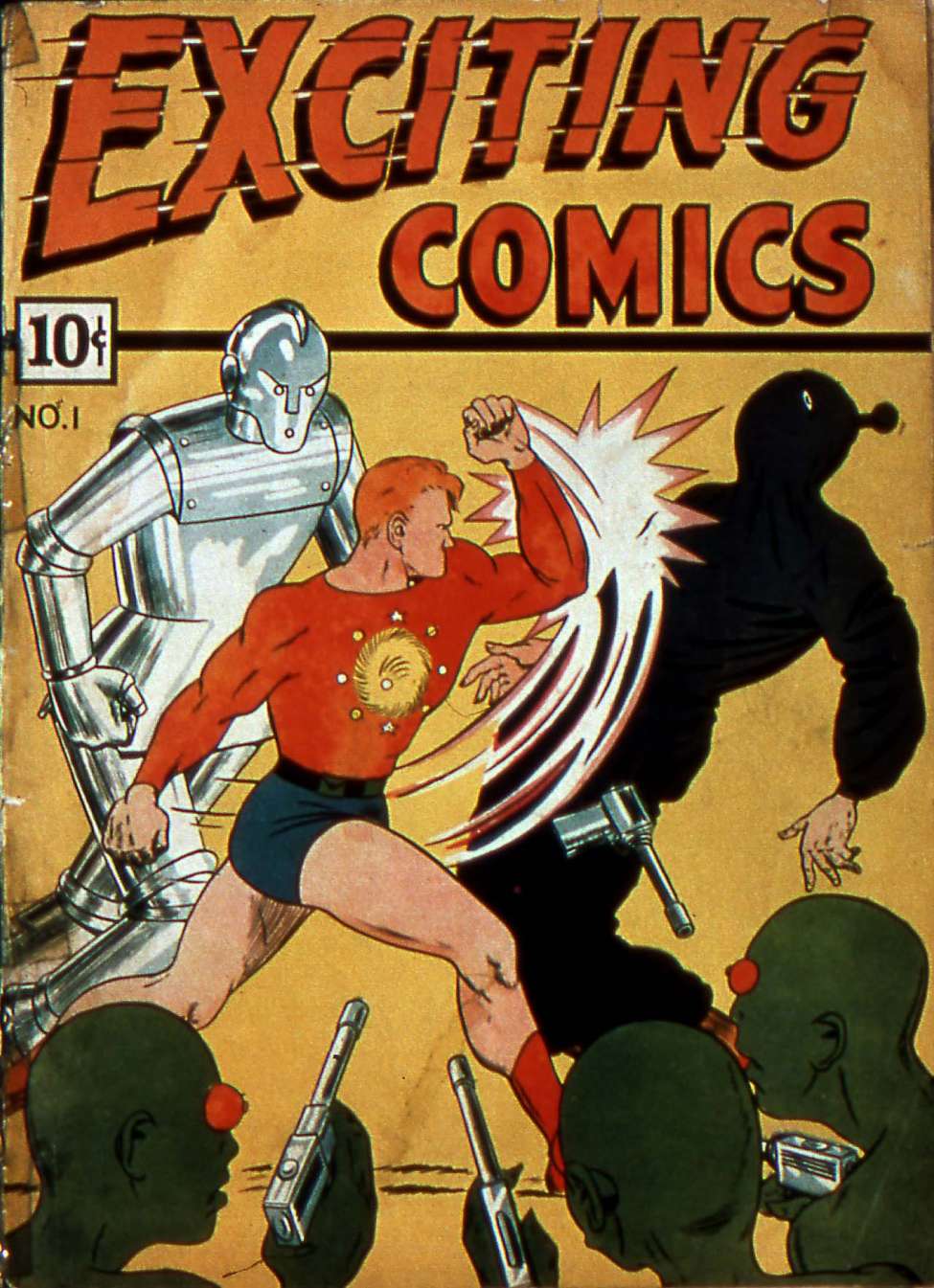 Comic Book Cover For Exciting Comics 1 (fiche)