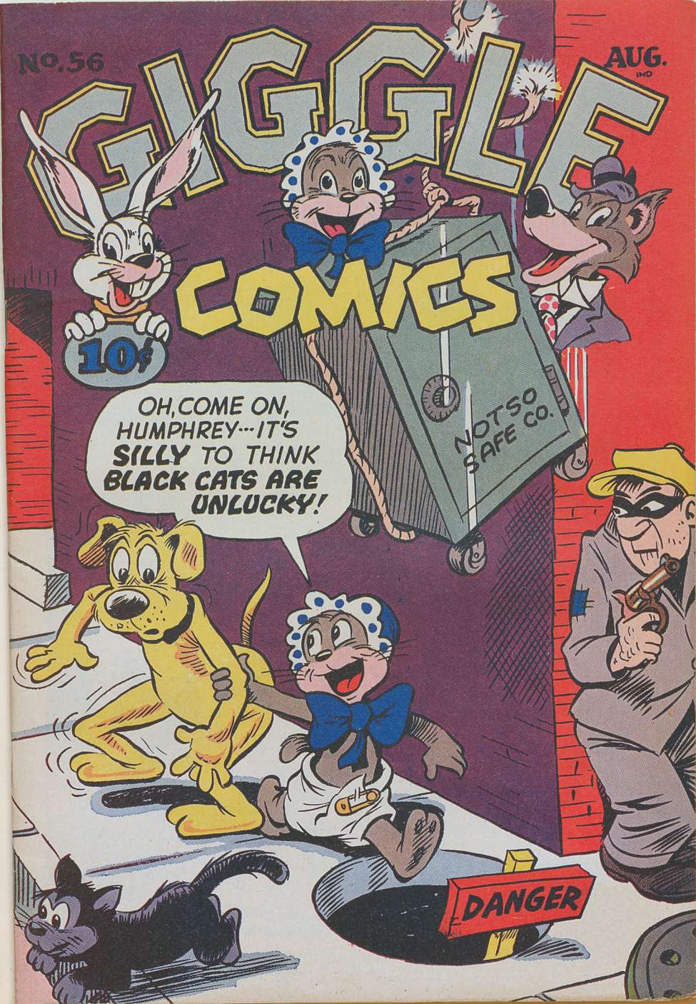 Comic Book Cover For Giggle Comics 56
