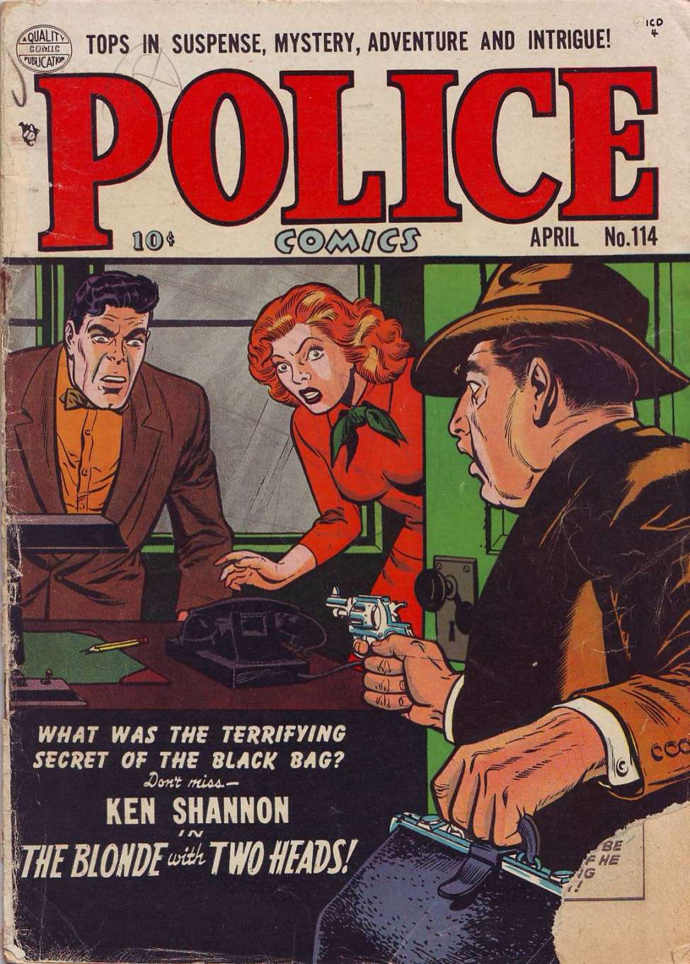 Comic Book Cover For Police Comics 114 - Version 1