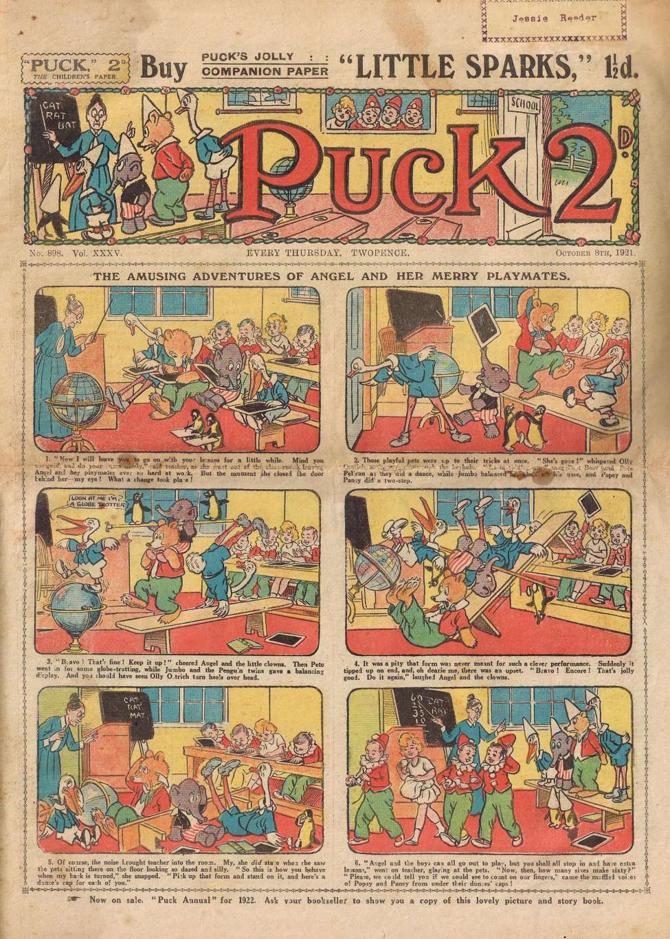 Comic Book Cover For Puck 898