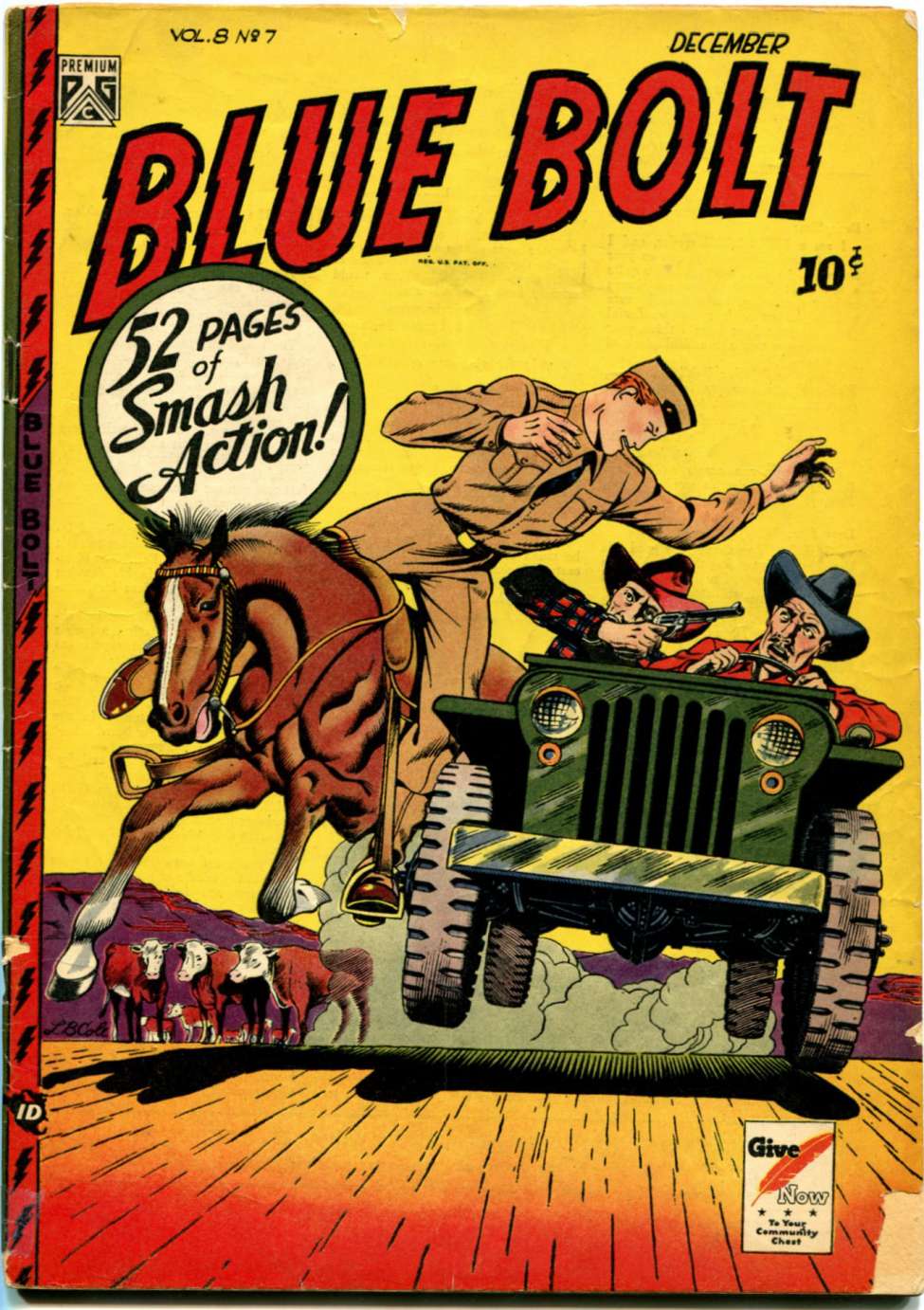 Comic Book Cover For Blue Bolt v8 7