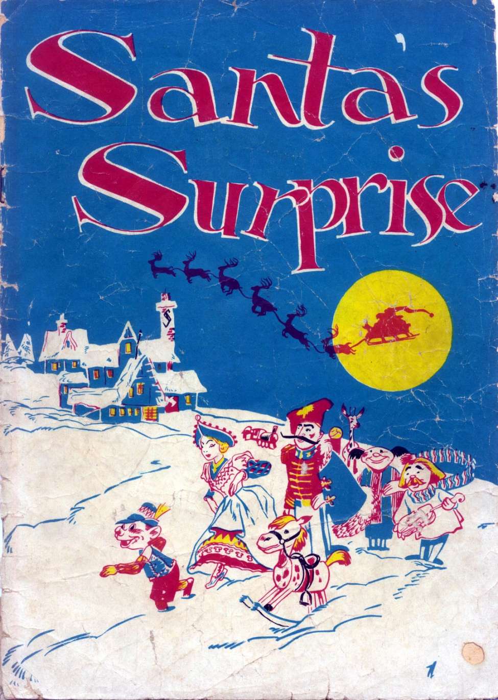 Comic Book Cover For Santas Surprise