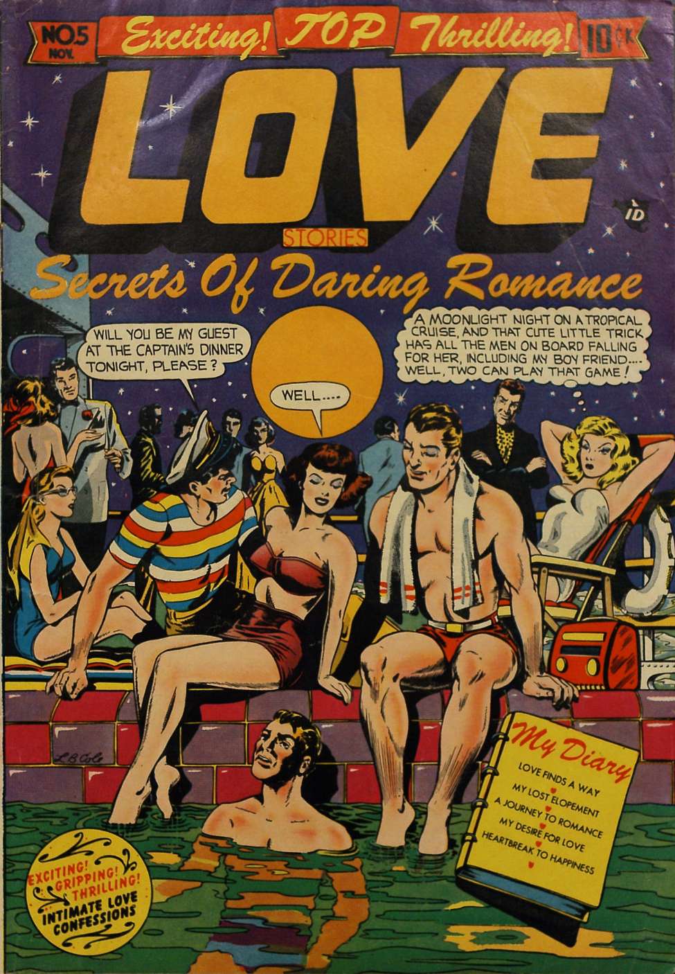 Comic Book Cover For Top Love Stories 5