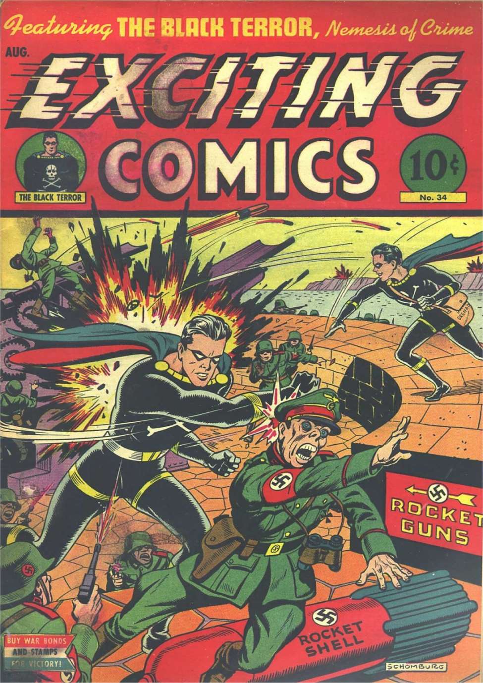 Comic Book Cover For Exciting Comics 34 - Version 1
