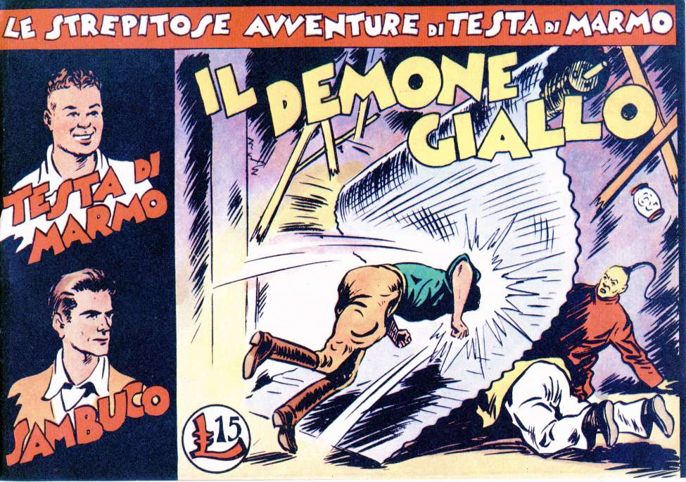 Comic Book Cover For Testa Di Marmo 1 - Il Demone Giallo