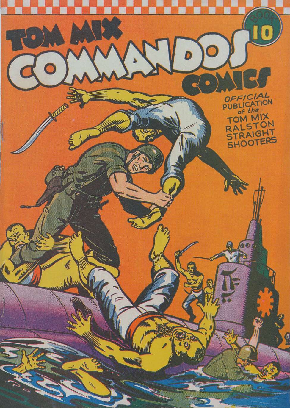 Book Cover For Tom Mix Commandos Comics 10