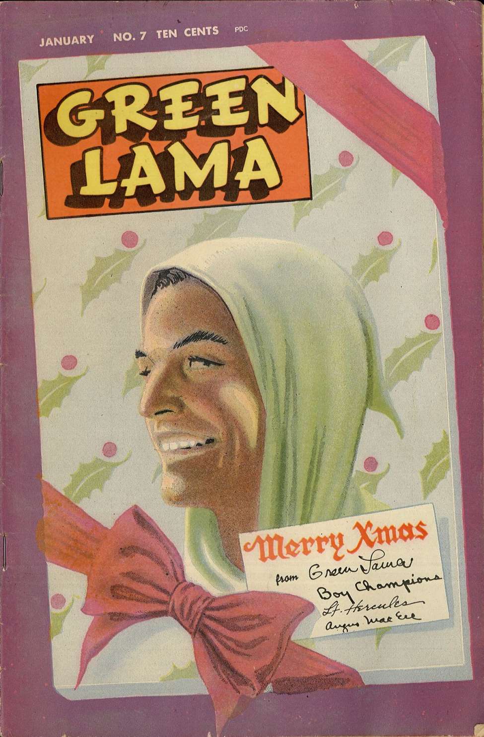 Comic Book Cover For Green Lama 7