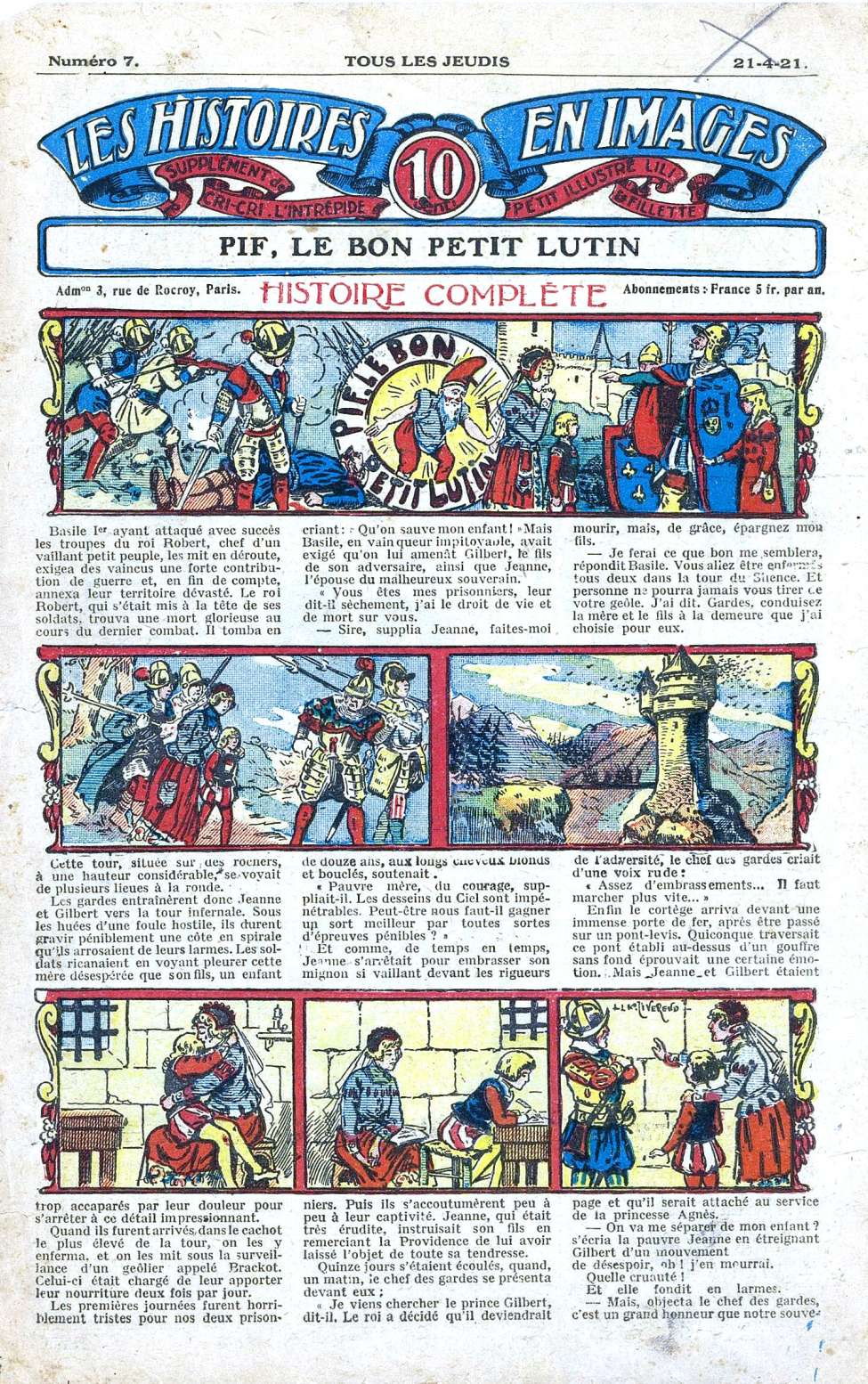 Book Cover For Les Histoires en Images 7 - Pif le Bon Petit Lutin