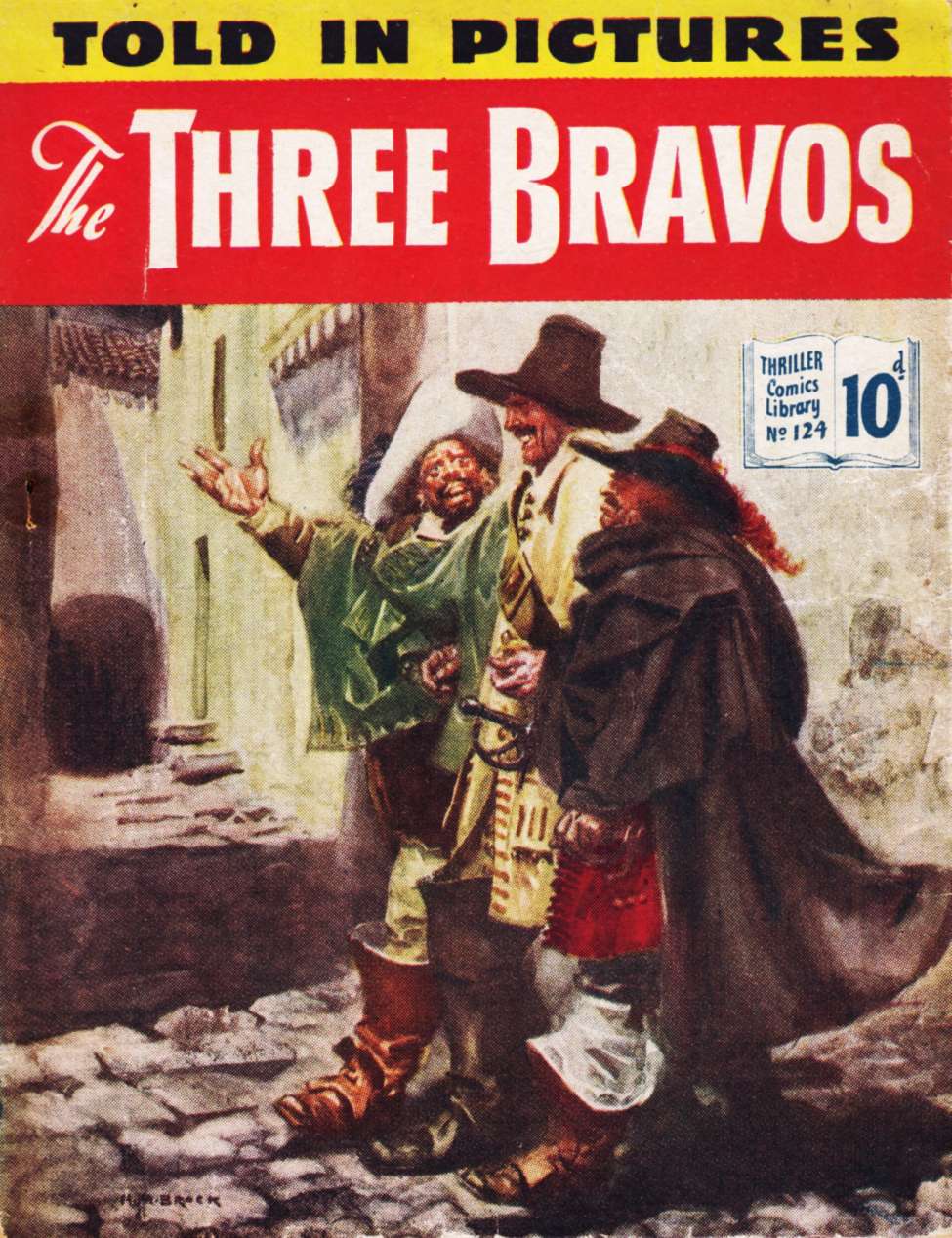 Book Cover For Thriller Comics Library 124 - The Three Bravos