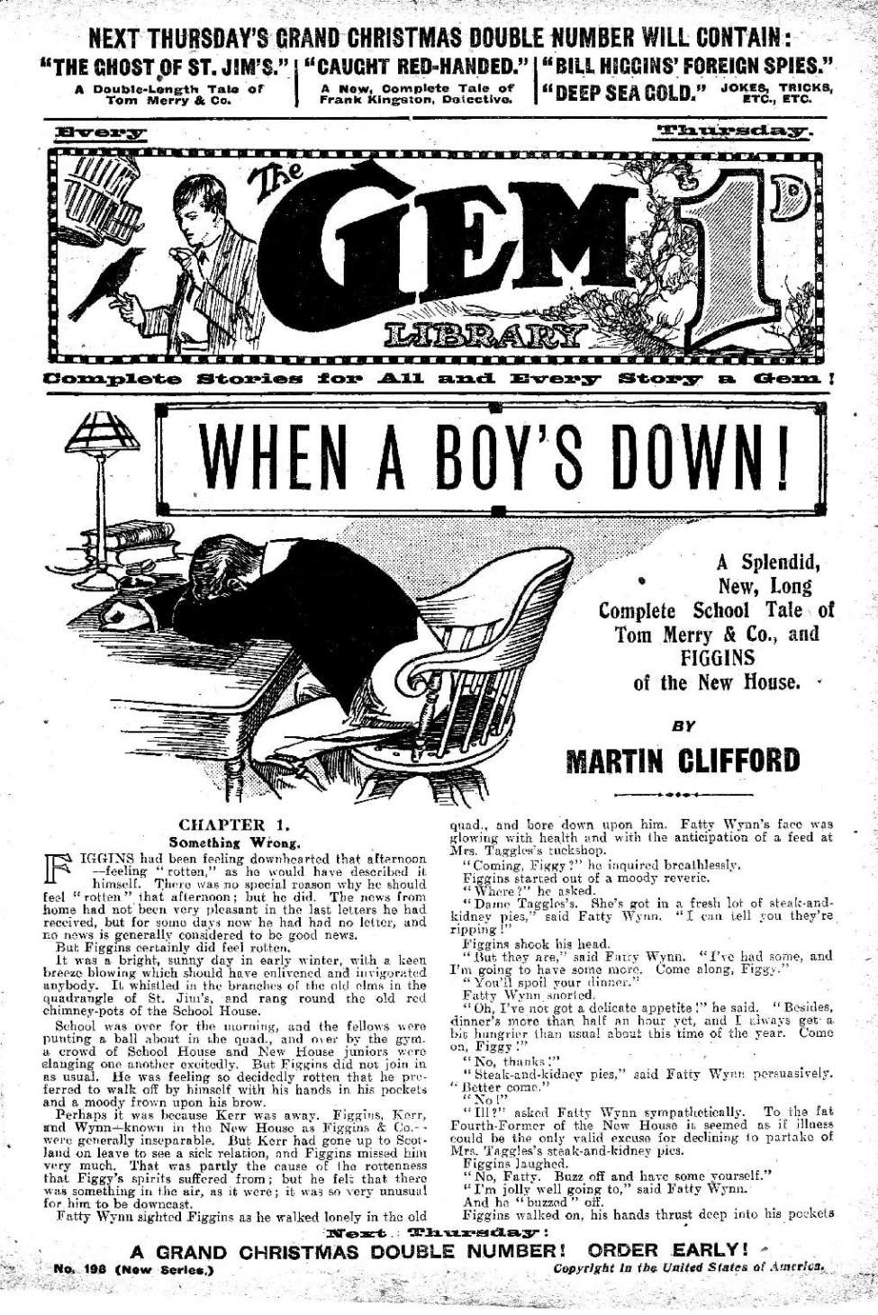Book Cover For The Gem v2 196 - When a Boy’s Down