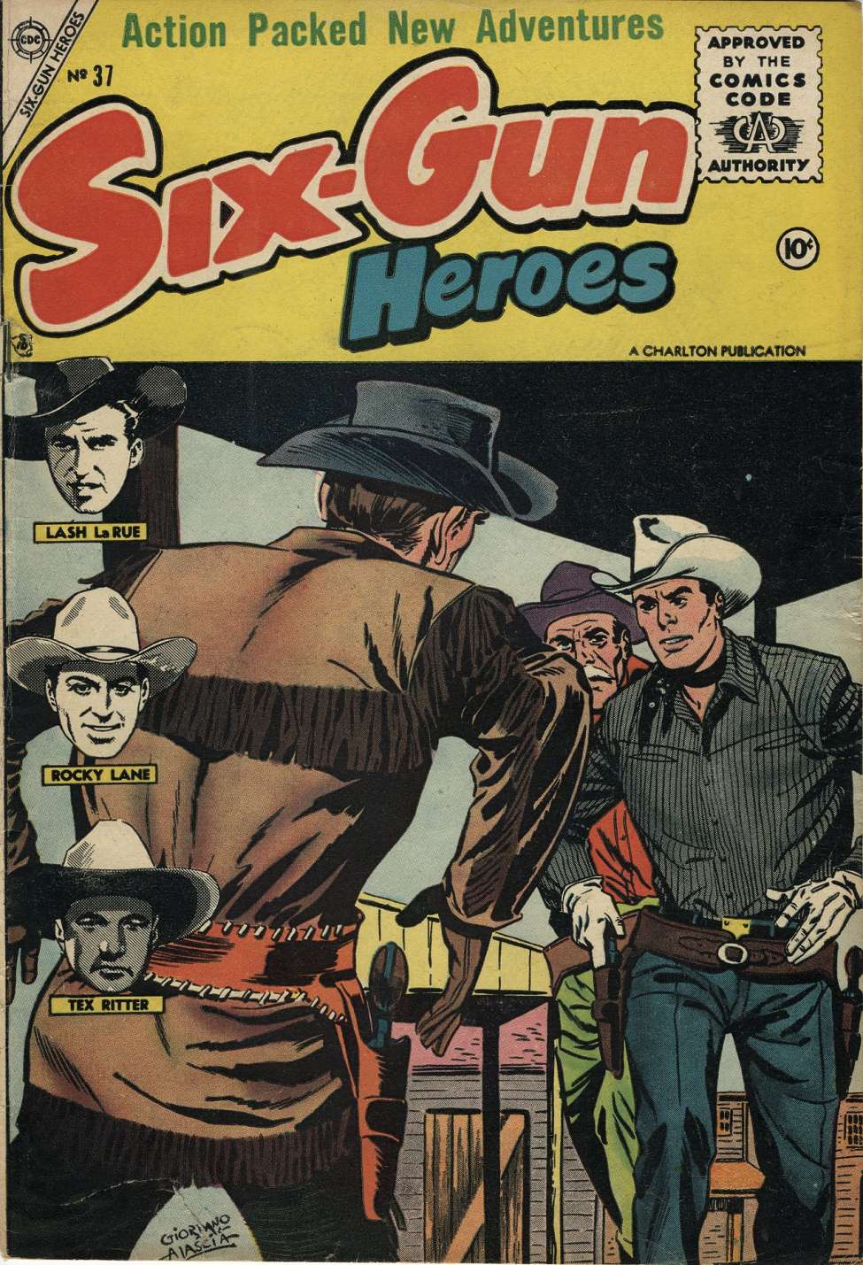 Comic Book Cover For Six-Gun Heroes 37