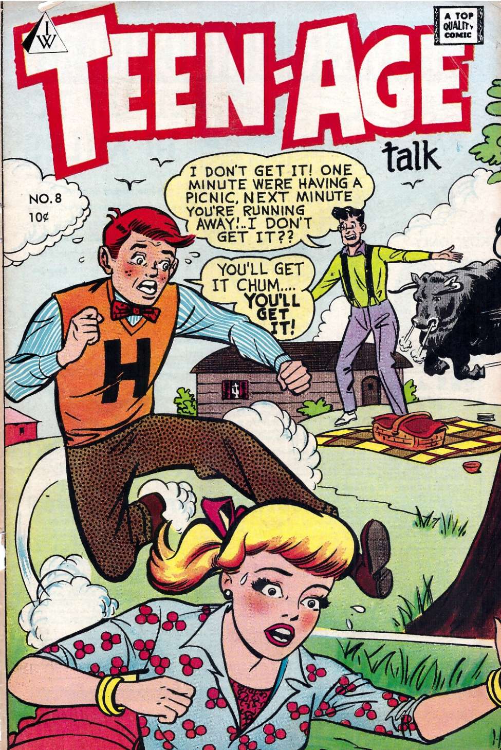 Comic Book Cover For Teen-Age Talk 8